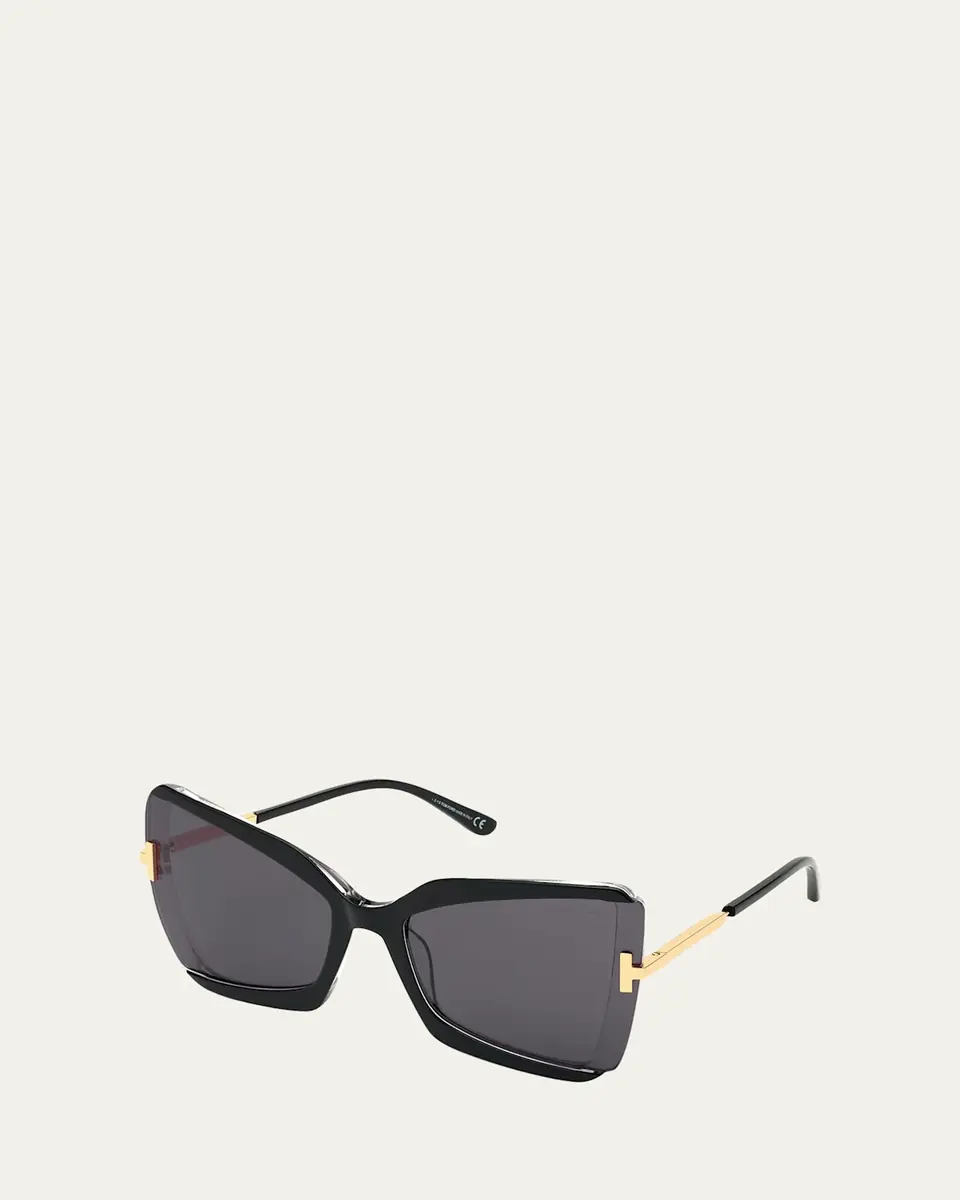 TOM FORD Gia Semi-Rimless Butterfly Sunglasses | Thumbnail 2 TOM FORD Gia Semi-Rimless Butterfly Sunglasses | Thumbnail 2