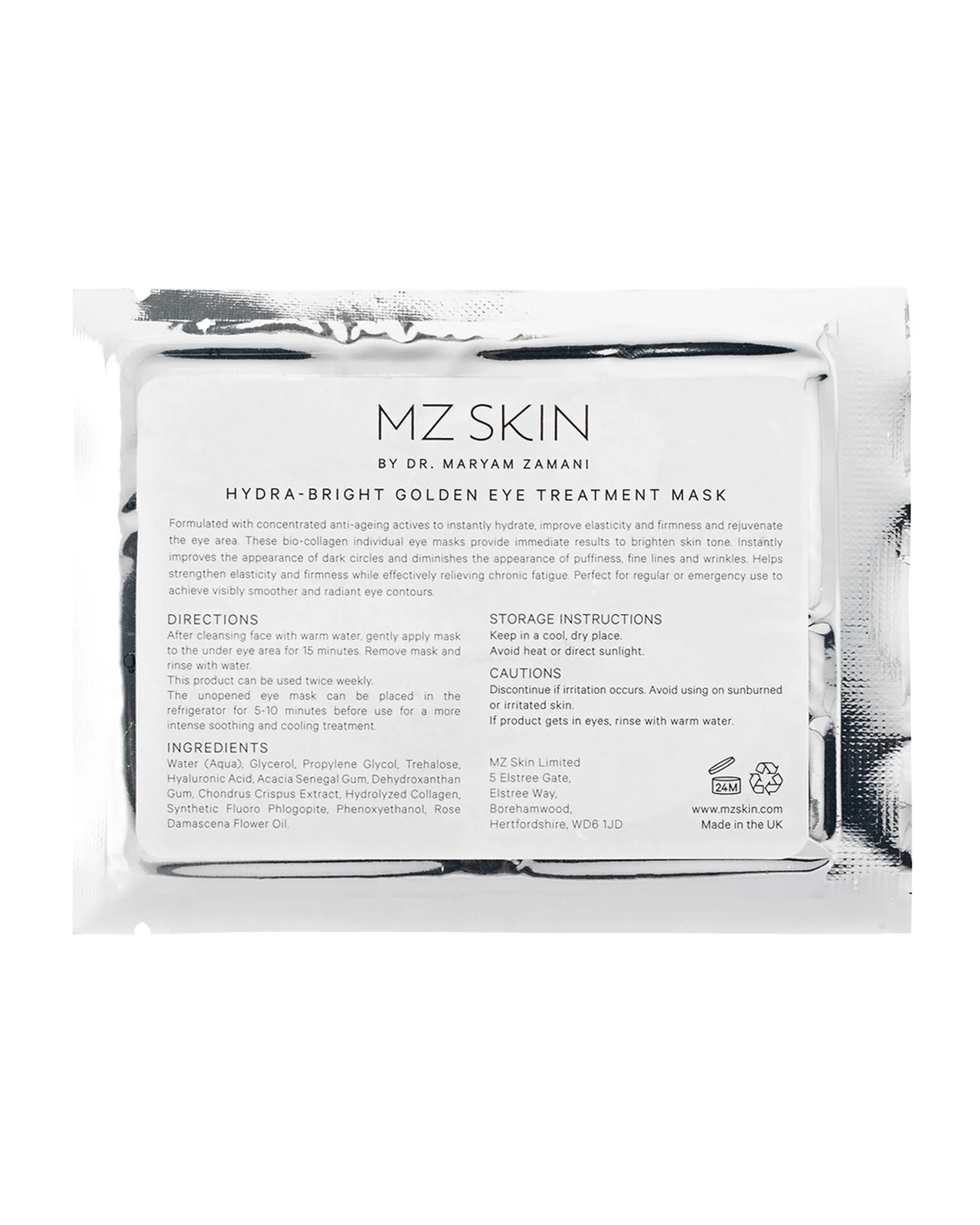 MZ Skin Hydra-Bright Golden Eye Treatment Mask
