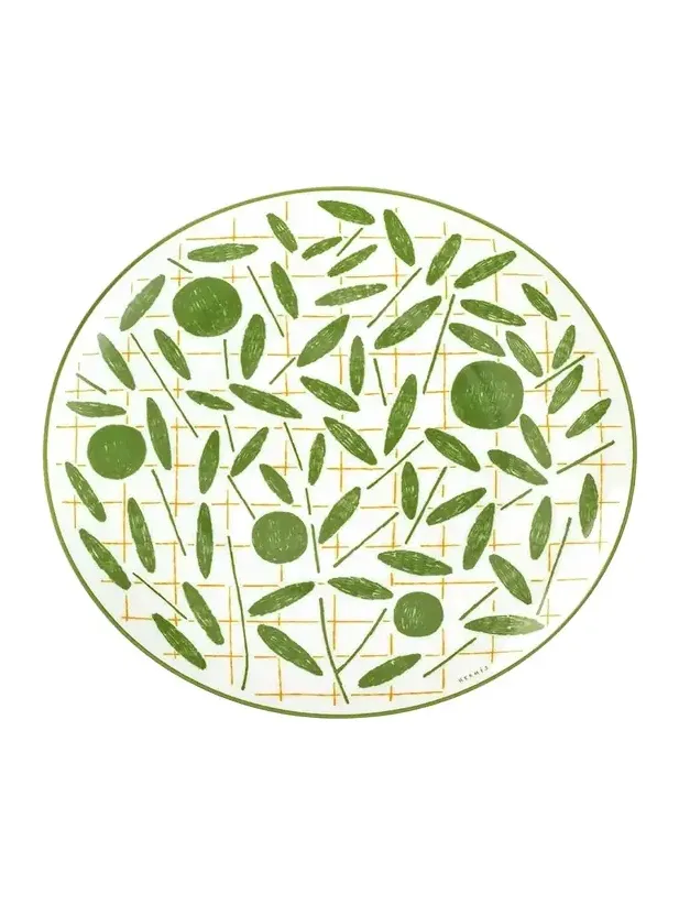 HERMÈS A Walk in the Garden Dessert Plate