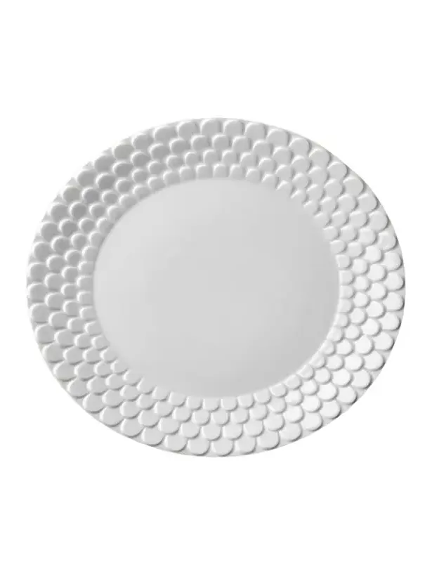 L'Objet Aegean White Dinner Plate
