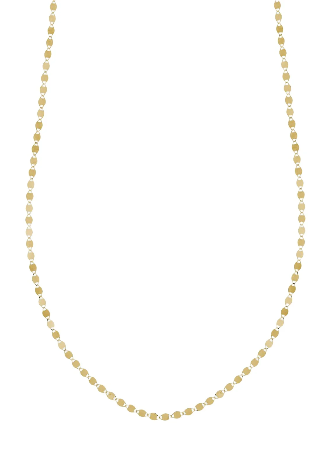 14K Gold Petite Nude Chain Choker Necklace