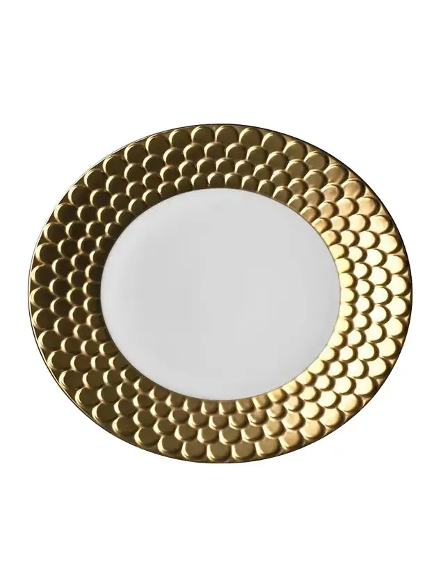 L'Objet Aegean Gold Dessert Plate