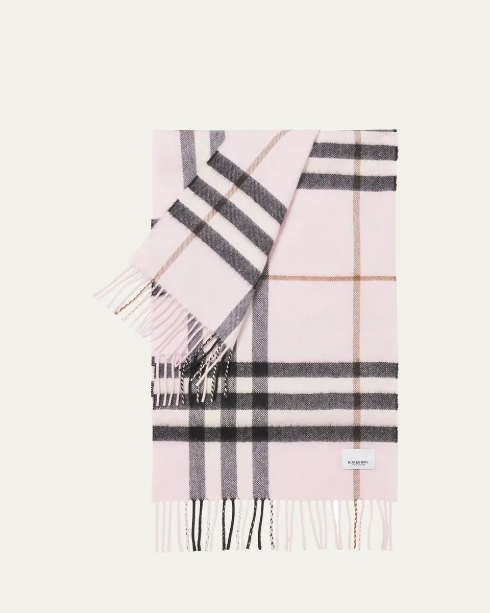 Burberry Giant Check Cashmere Scarf | Thumbnail 8