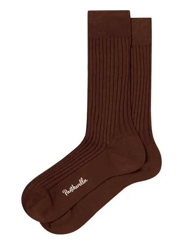 Men's Laburnum Ribbed Wool Mid-Calf Socks