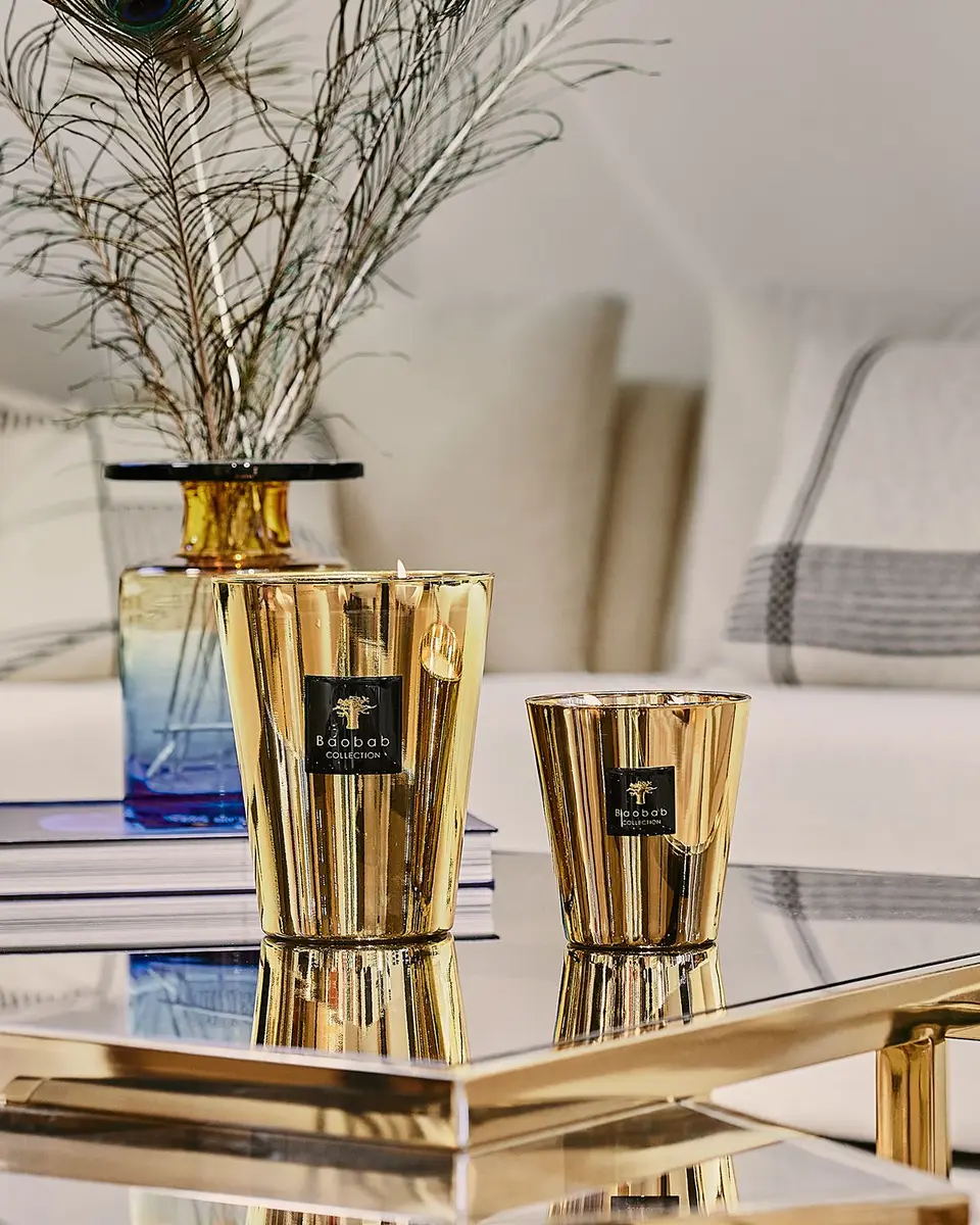 BAOBAB COLLECTION Aurum Scented Candle, 6.3" | Thumbnail 3