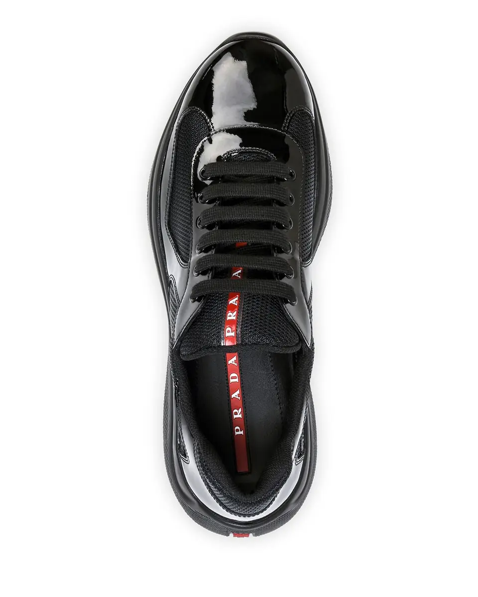 Prada Men's America's Cup Patent Leather Sneakers | Thumbnail 14