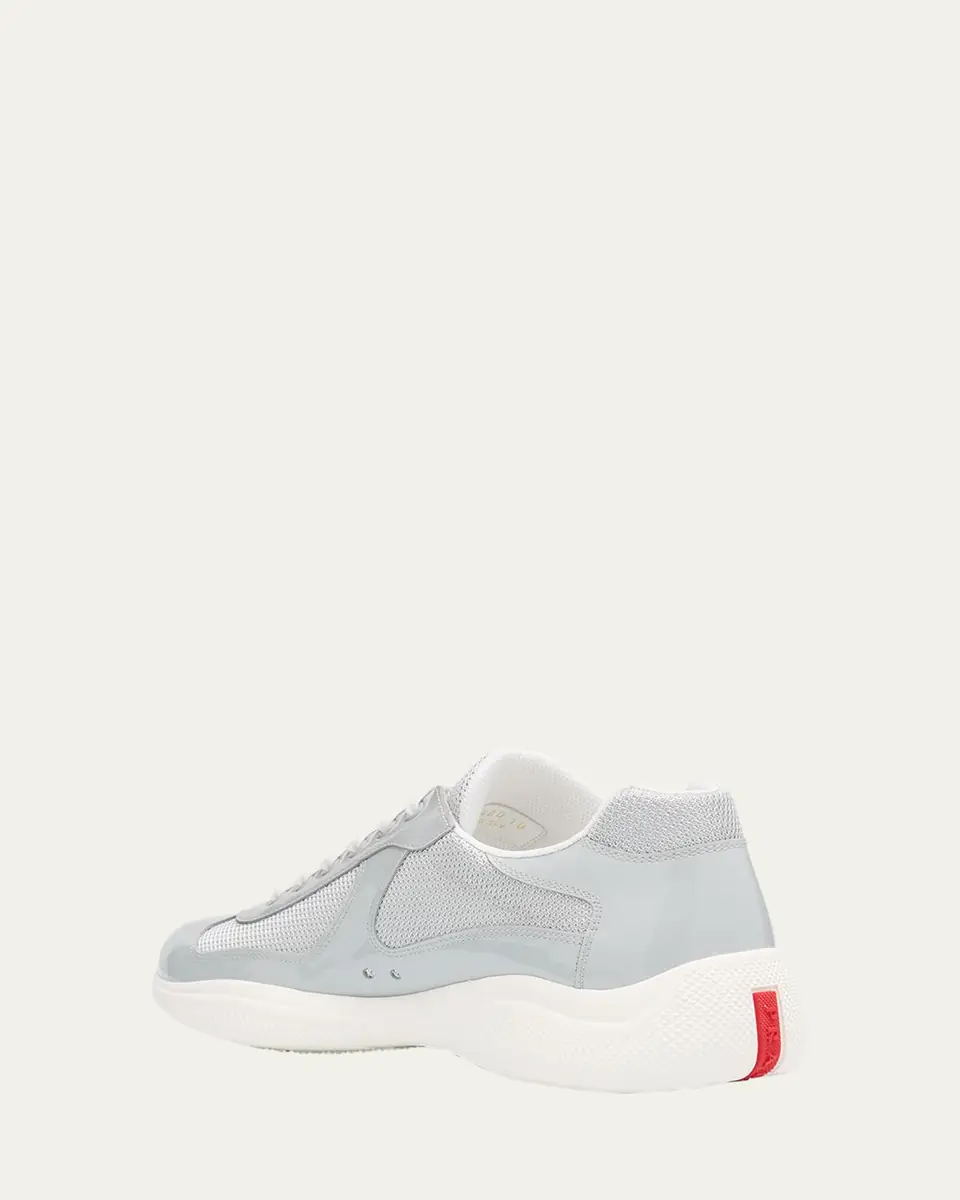 Prada Men's America's Cup Patent Leather Sneakers | Thumbnail 23