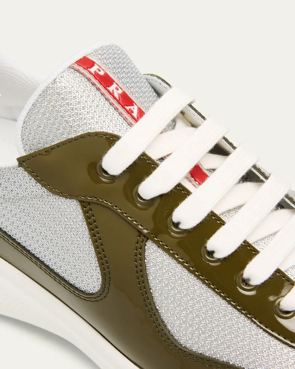 Prada Men's America's Cup Patent Leather Sneakers | Thumbnail 37
