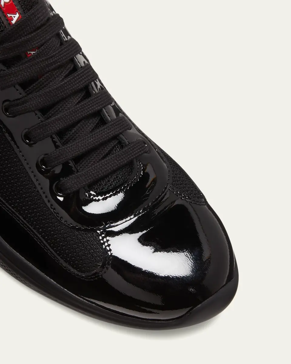 Prada Men's America's Cup Patent Leather Sneakers | Thumbnail 5