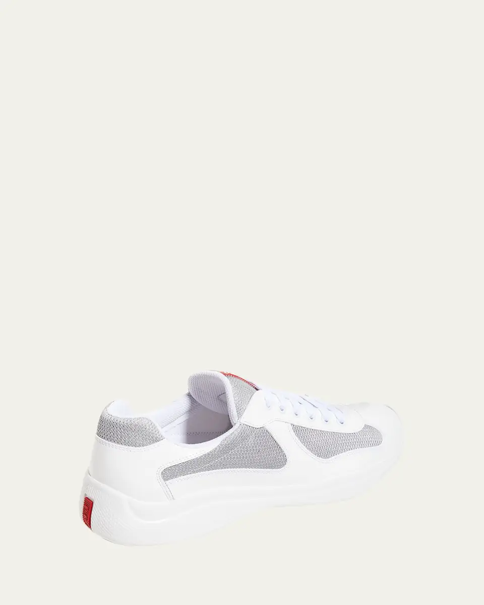Prada Men's America's Cup Patent Leather Sneakers | Thumbnail 45