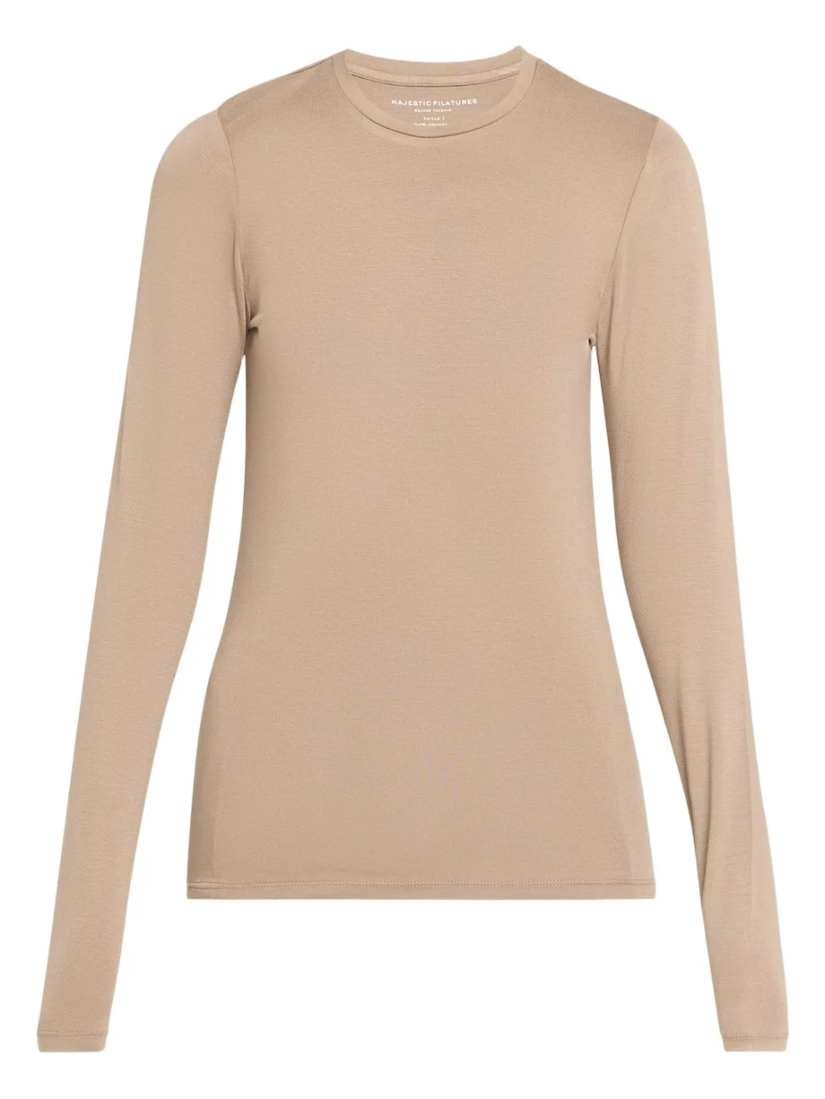 Soft Touch Long-Sleeve Crewneck T-Shirt