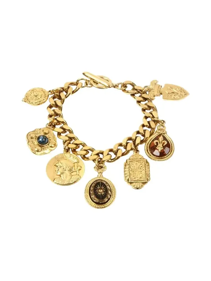 24k Gold Plated Multicolor Chain Bracelet 24k Gold Plated Multicolor Chain Bracelet