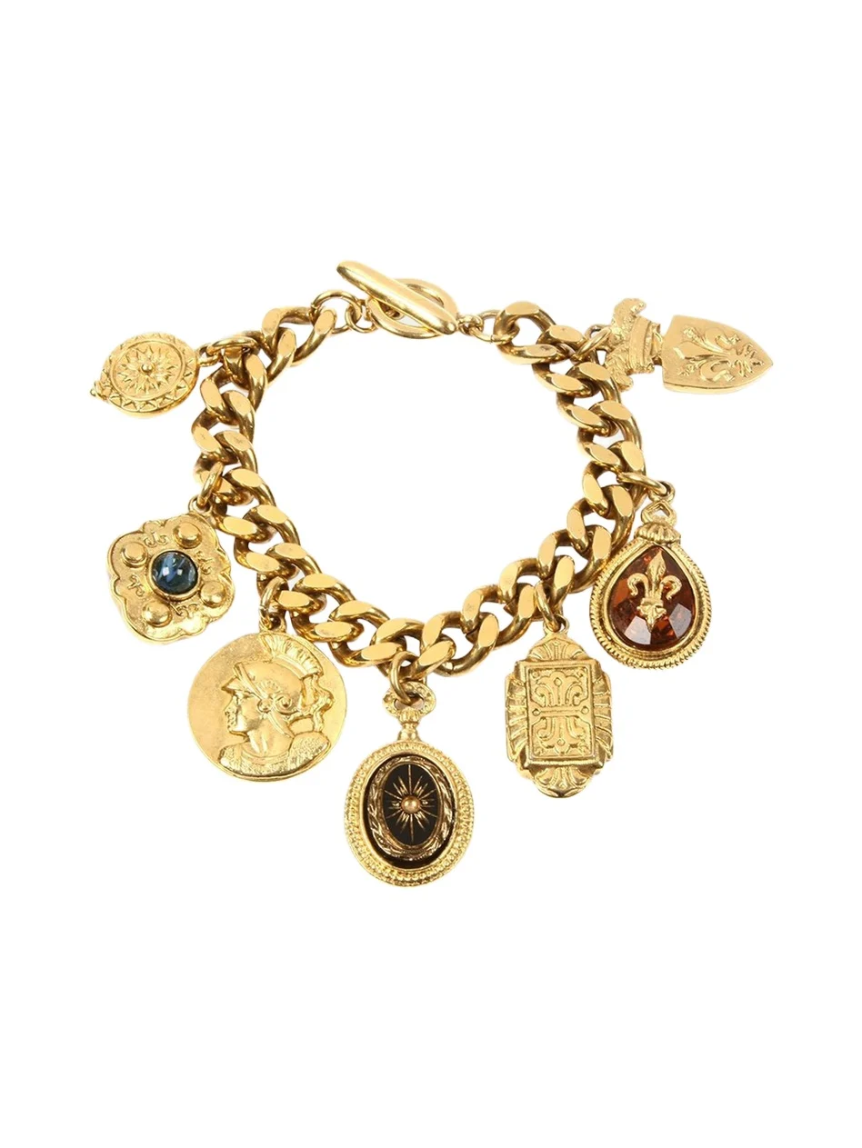 24k Gold Plated Multicolor Chain Bracelet
