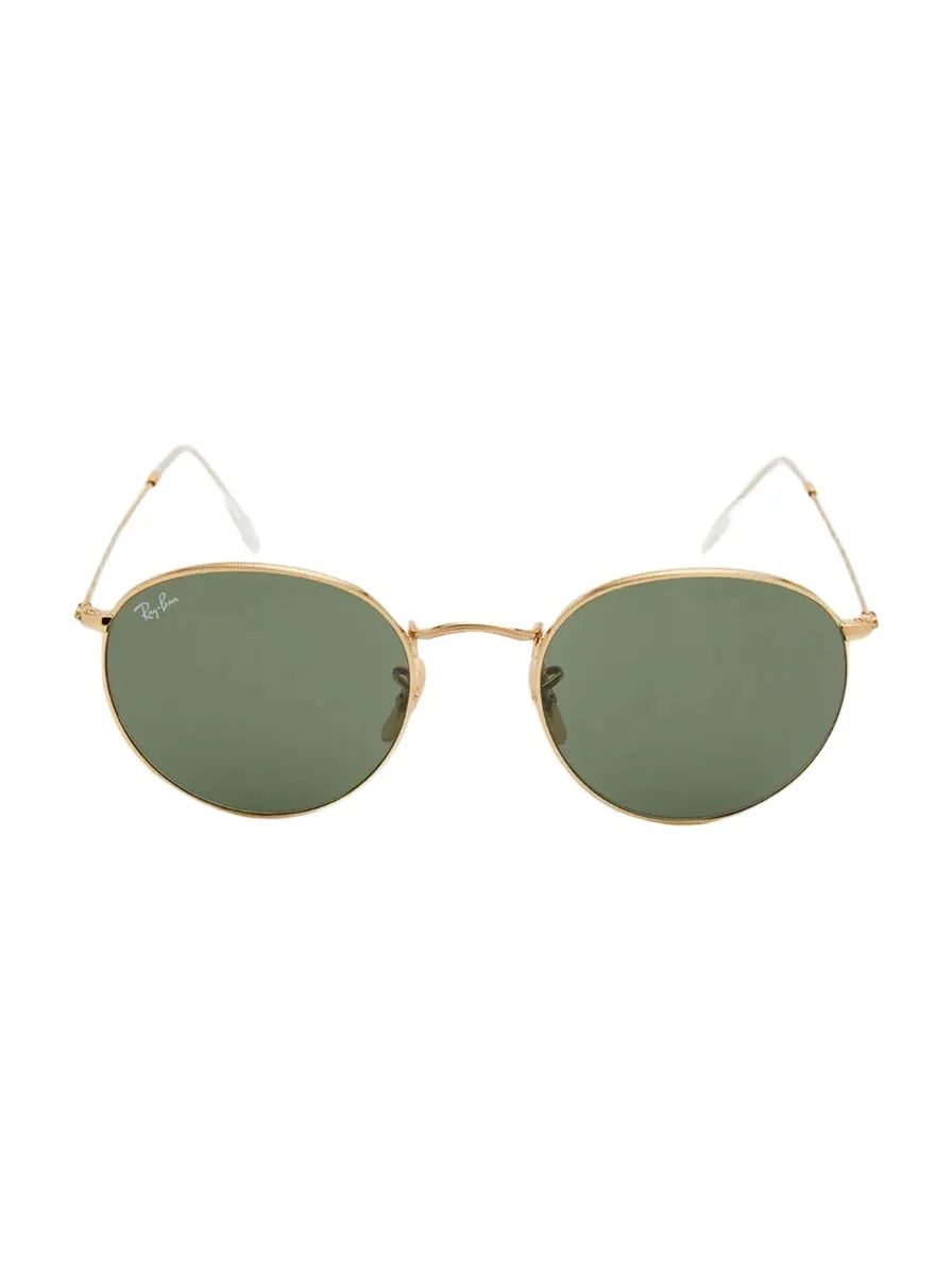 Round Monochromatic Metal Sunglasses