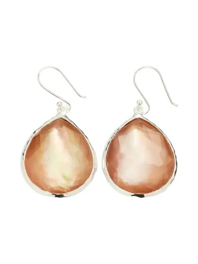 Large Teardrop Earrings in Sterling Silver Large Teardrop Earrings in Sterling Silver