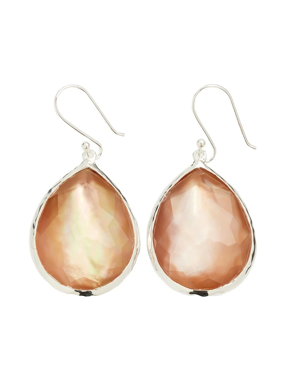 Large Teardrop Earrings in Sterling Silver Large Teardrop Earrings in Sterling Silver