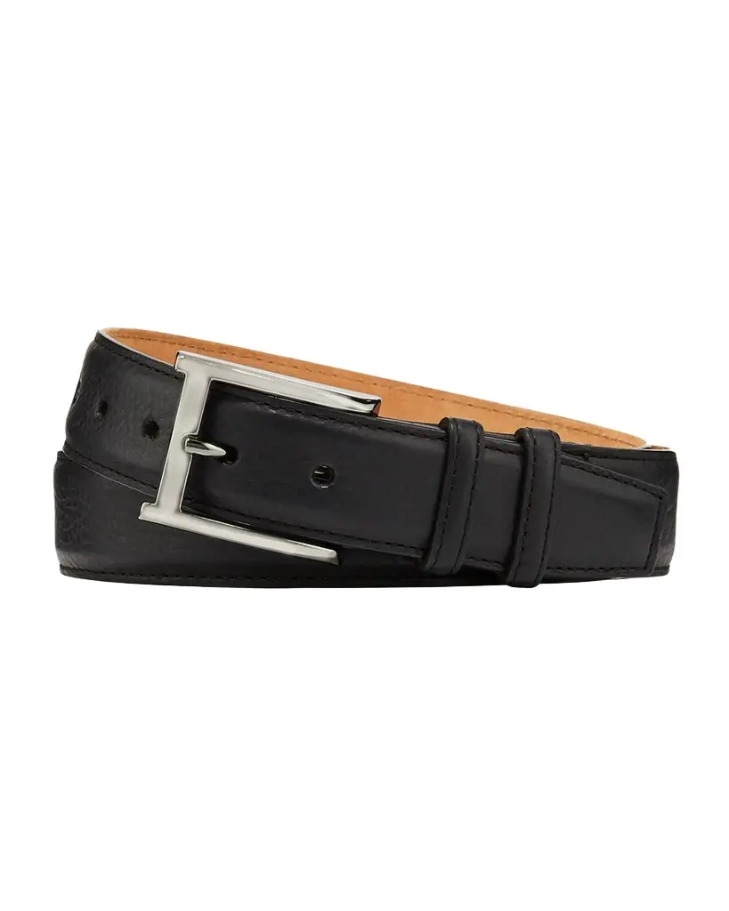 W. Kleinberg Pebbled Bison Leather Belt | Image 1 W. Kleinberg Pebbled Bison Leather Belt | Image 1