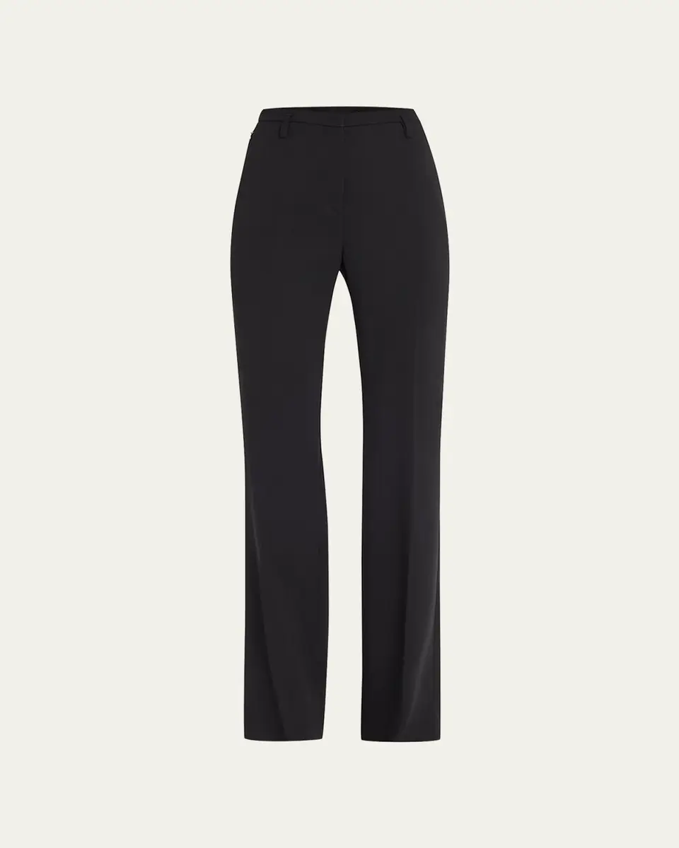 Akris Farrah Boot-Cut Mid-Rise Wool Pants | Thumbnail 12 Akris Farrah Boot-Cut Mid-Rise Wool Pants | Thumbnail 12
