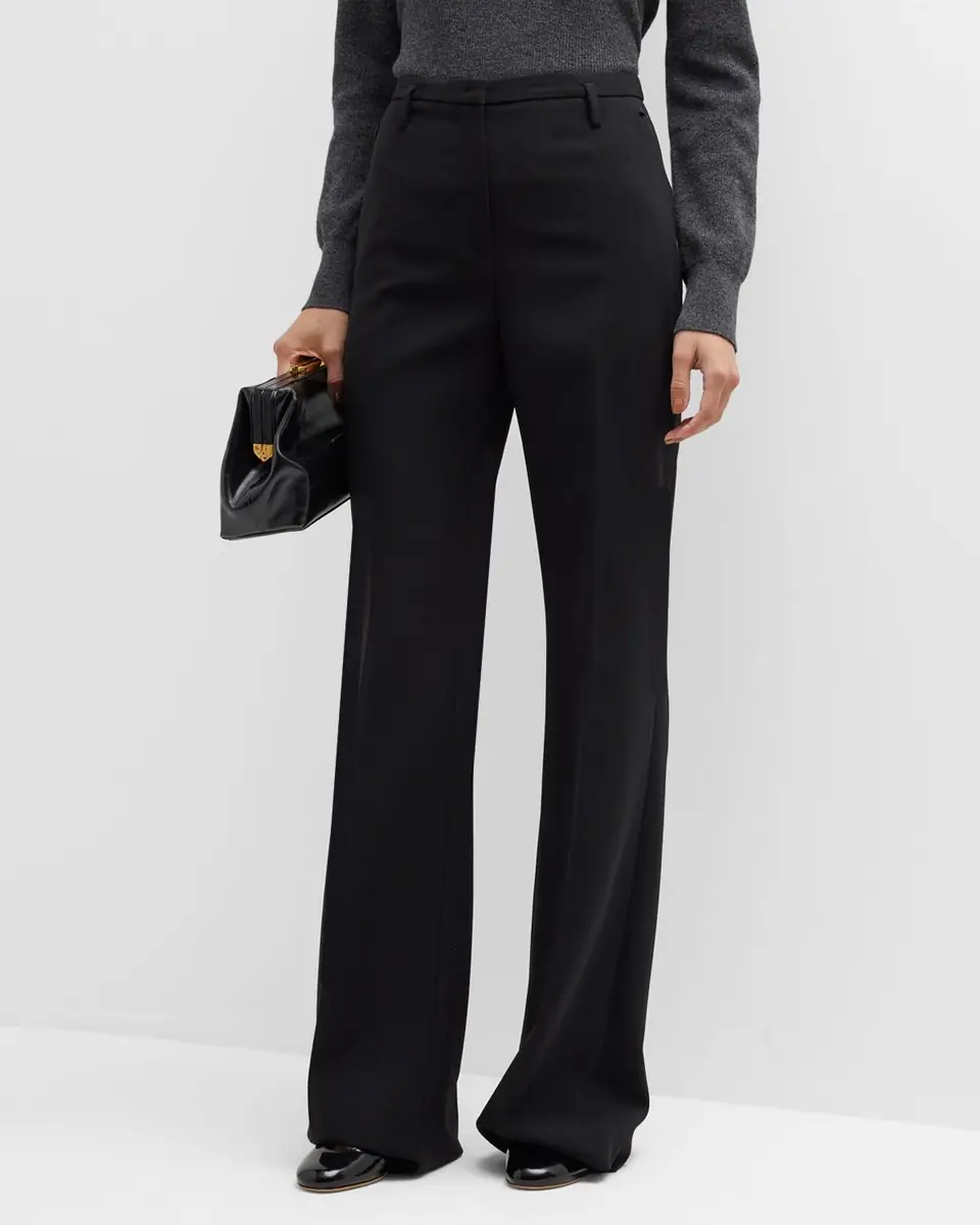 Akris Farrah Boot-Cut Mid-Rise Wool Pants | Thumbnail 19 Akris Farrah Boot-Cut Mid-Rise Wool Pants | Thumbnail 19