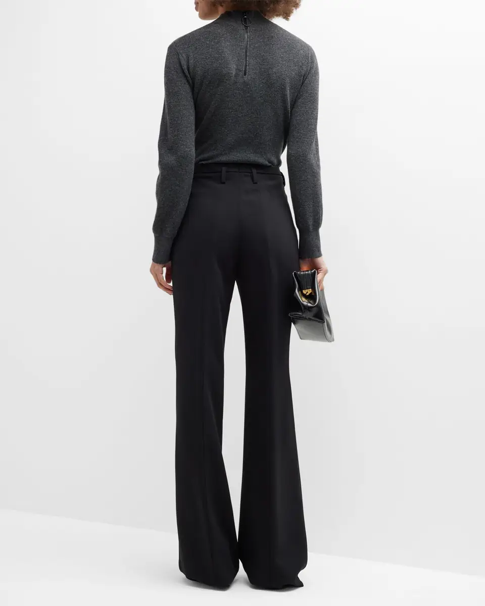 Akris Farrah Boot-Cut Mid-Rise Wool Pants | Thumbnail 21 Akris Farrah Boot-Cut Mid-Rise Wool Pants | Thumbnail 21