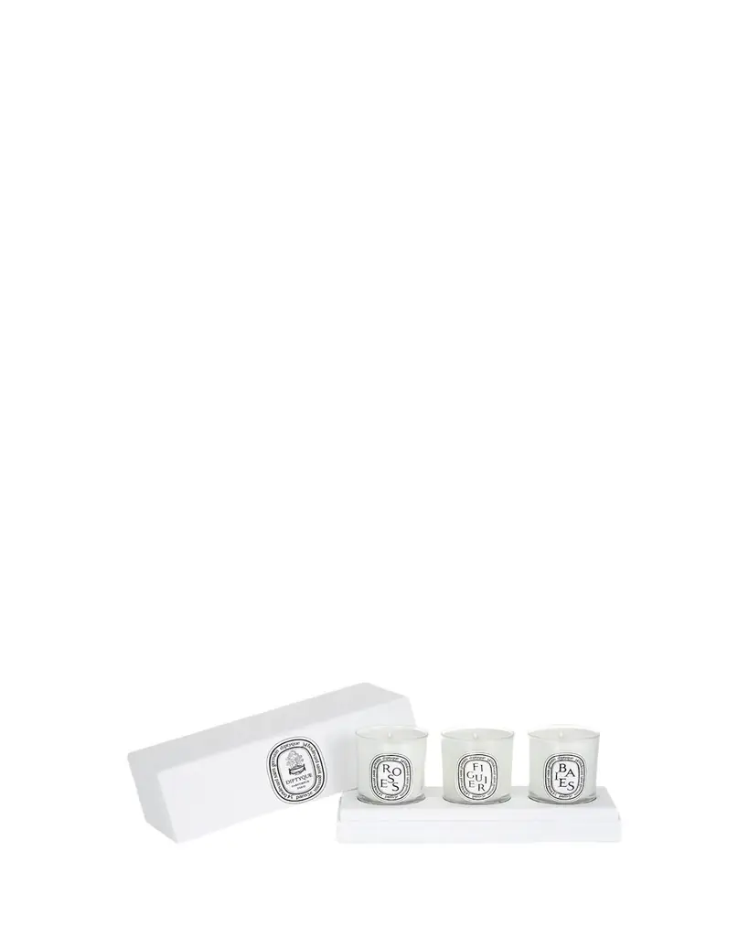 Diptyque Mini Baies (Berries), Figuier (Fig) & Roses Candle Discovery Set, 3 x 2.4 oz. | Image 1 Diptyque Mini Baies (Berries), Figuier (Fig) & Roses Candle Discovery Set, 3 x 2.4 oz. | Image 1