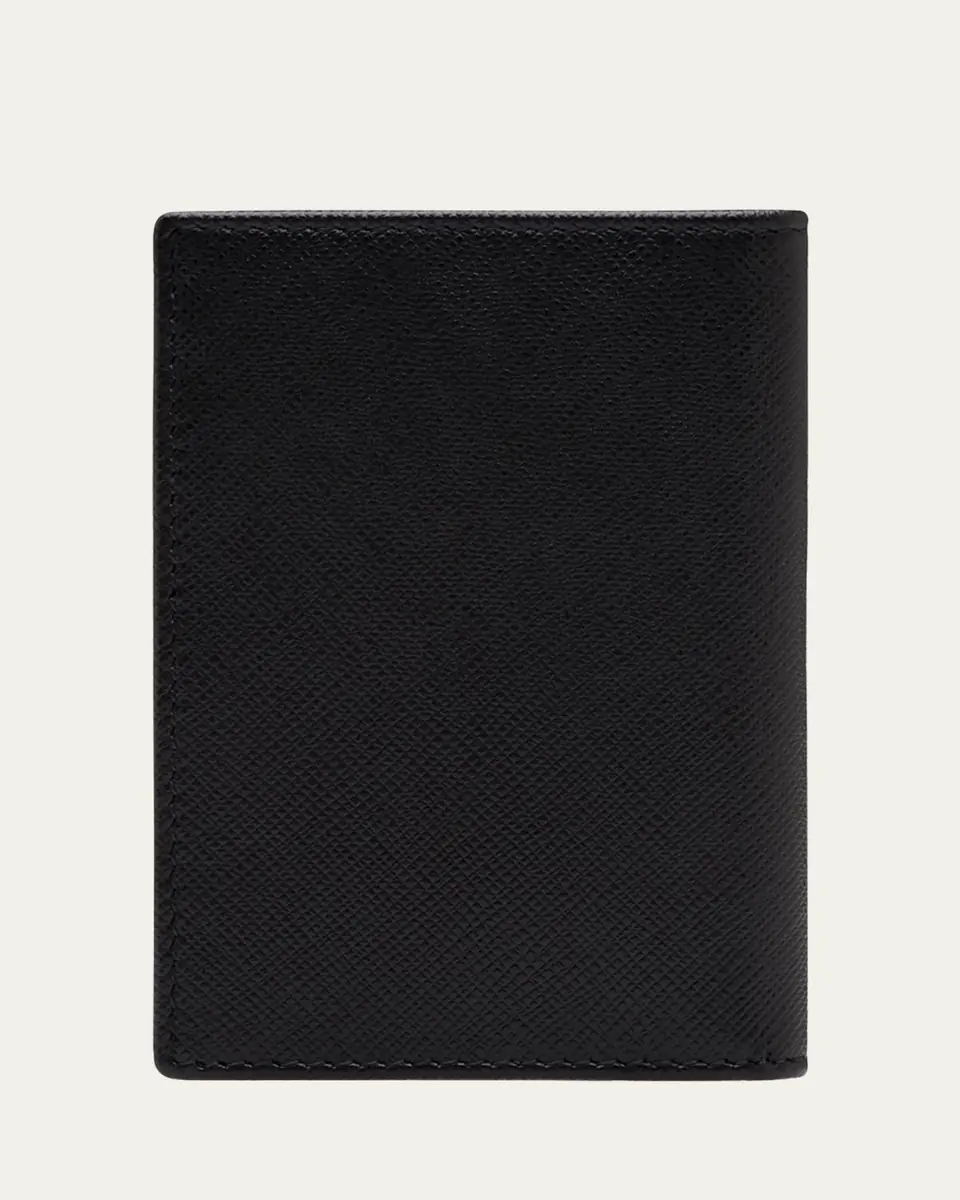 Prada Men's Saffiano Slim Card Holder Wallet | Thumbnail 3