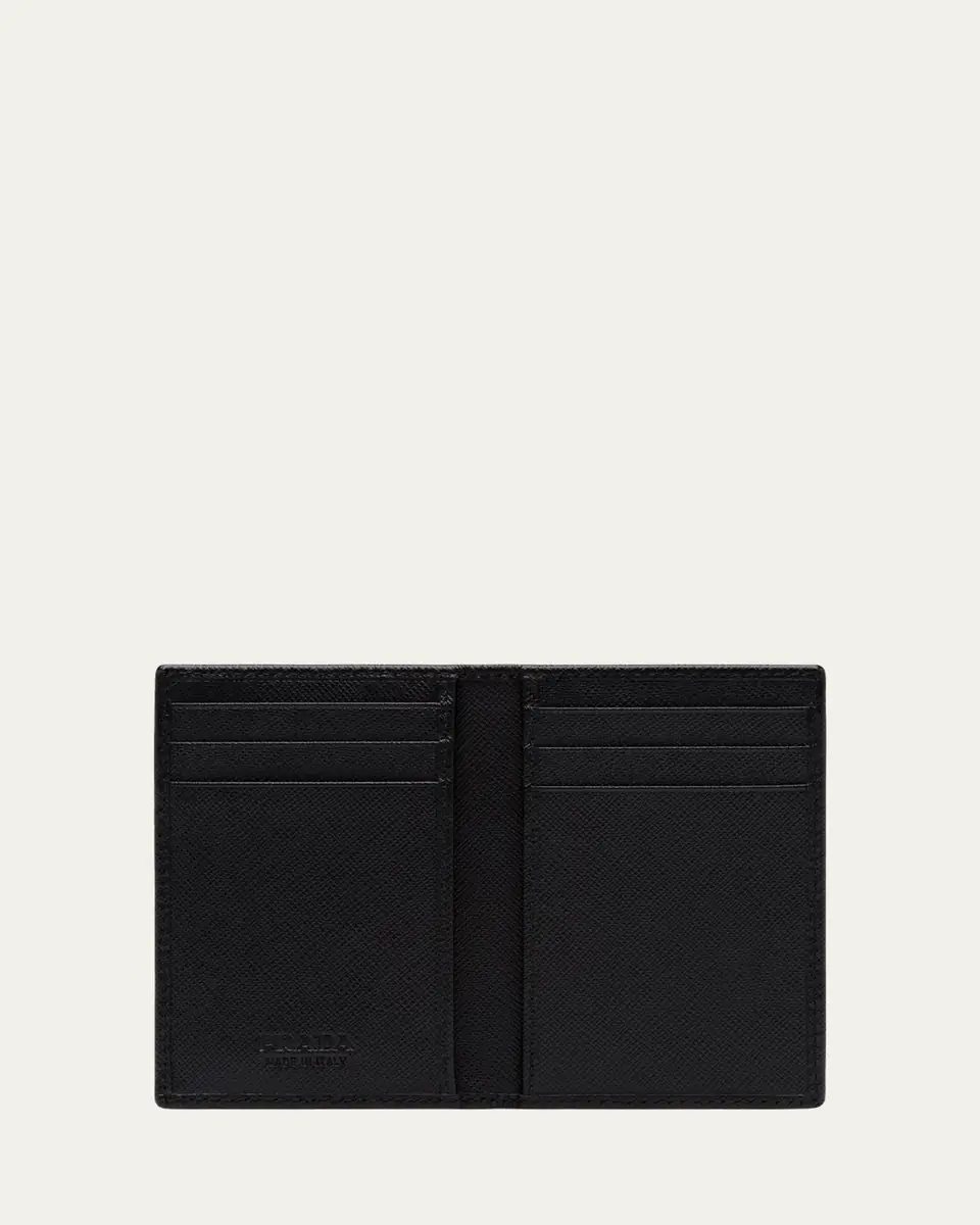 Prada Men's Saffiano Slim Card Holder Wallet | Thumbnail 4