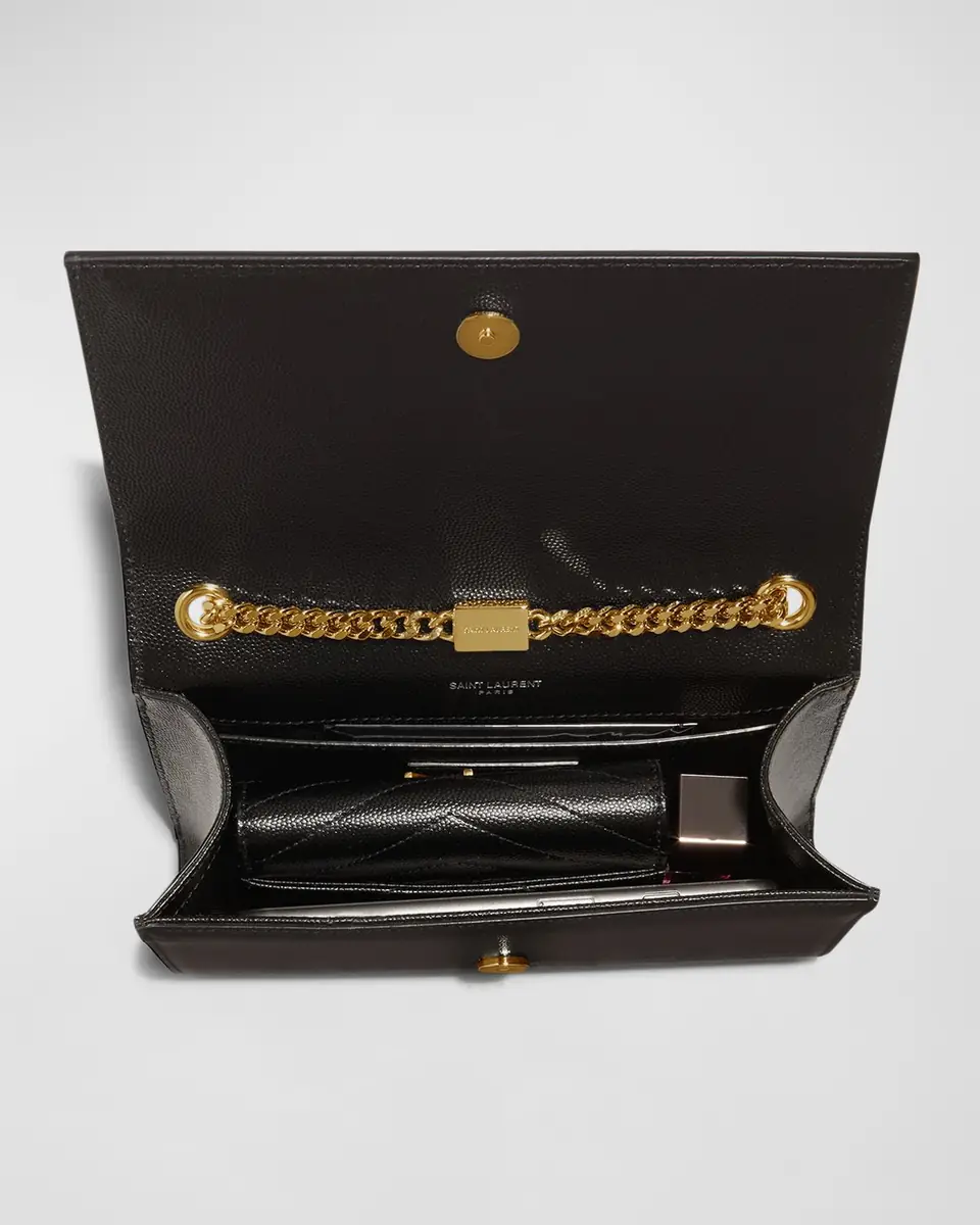Saint Laurent Kate Small YSL Crossbody Bag in Grained Leather | Thumbnail 5 Saint Laurent Kate Small YSL Crossbody Bag in Grained Leather | Thumbnail 5