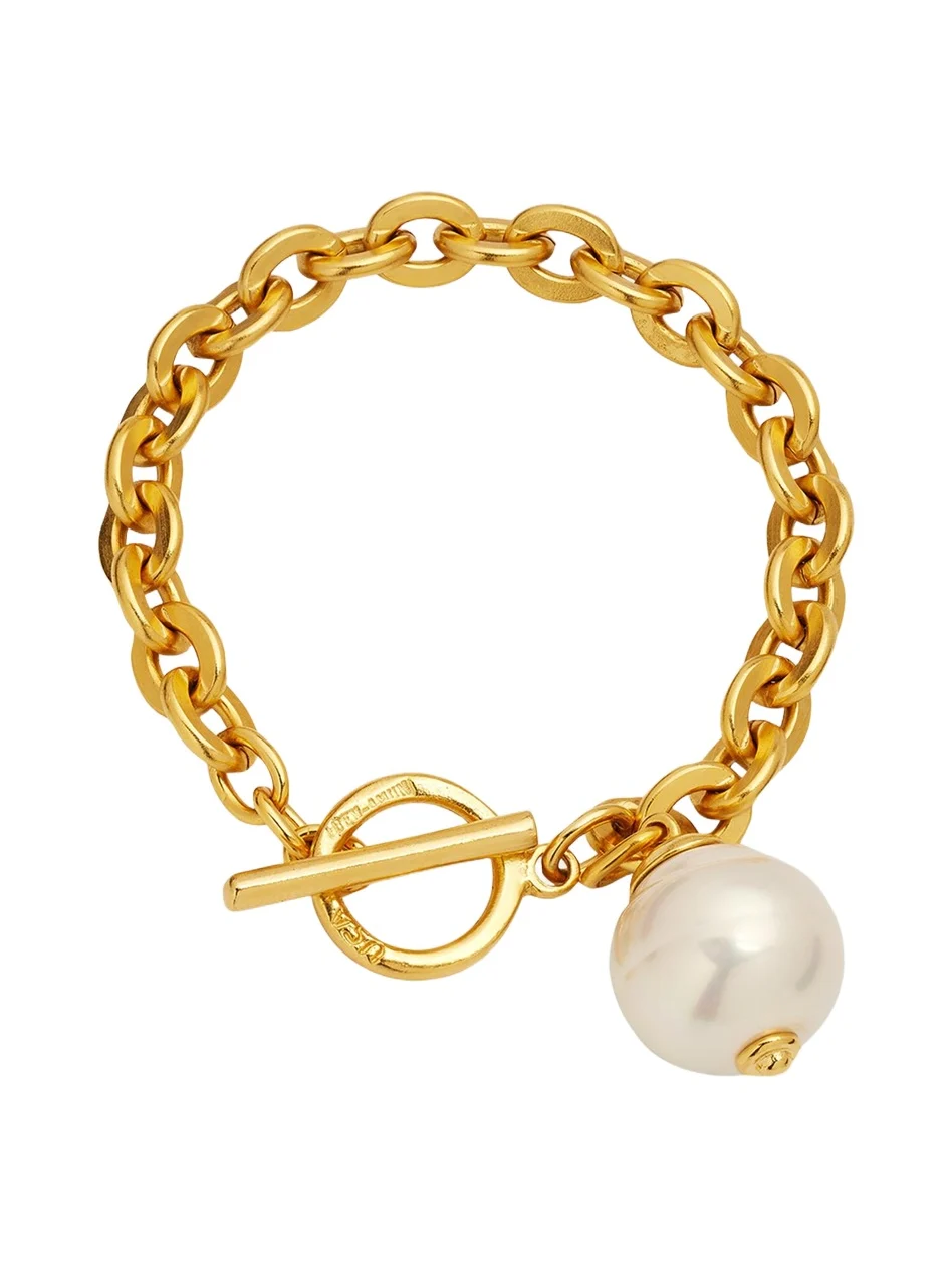 Chain Bracelet with Pearly Drop