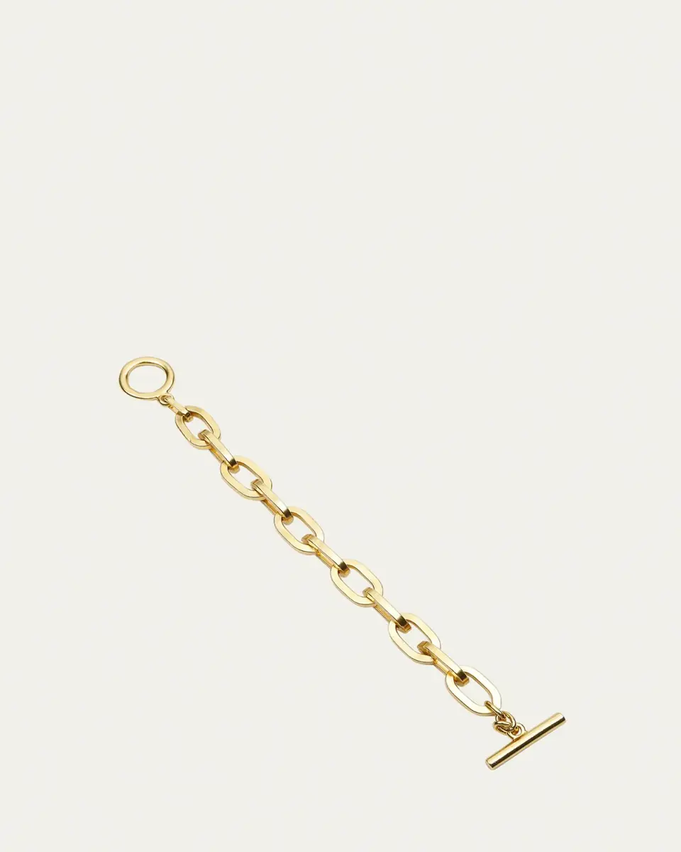 ben-amun 24k Gold Electroplate Oval Link Chain Bracelet | Thumbnail 2