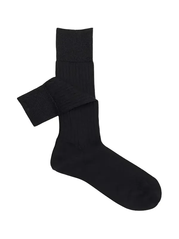 Men's Cashmere-Silk Crew Socks
