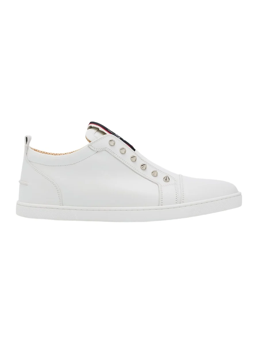 Christian Louboutin Men's F. A.V. Fique A Vontade Spiked Leather Slip-On Sneakers