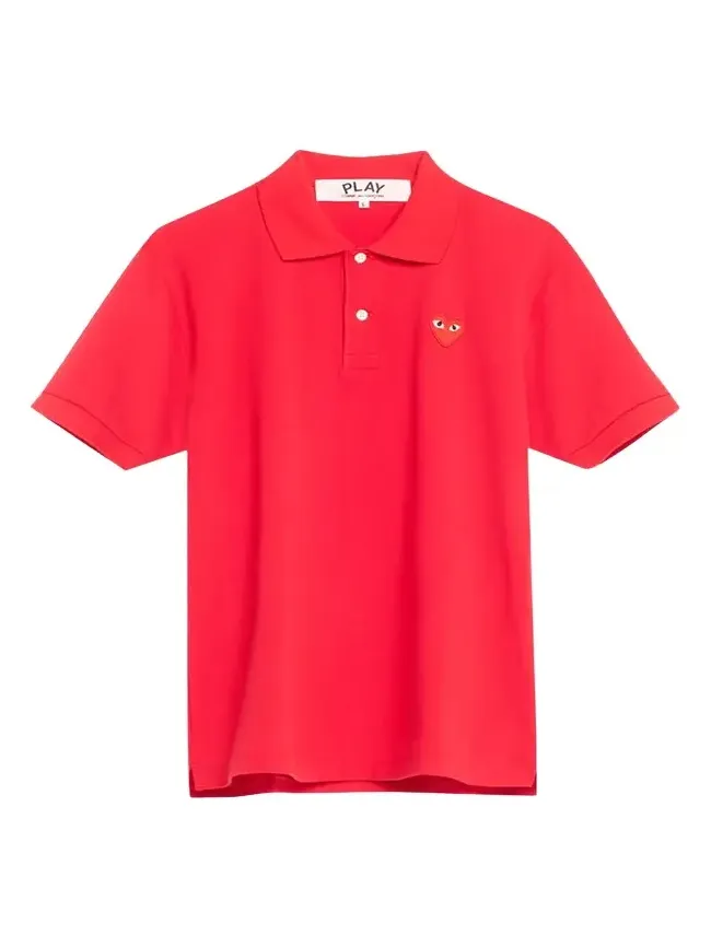 Comme des Garçons Men's Polo Shirt with Heart