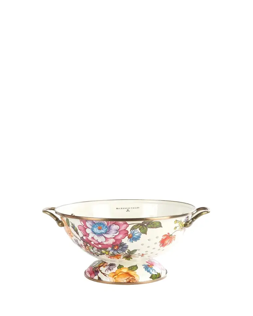 MacKenzie-Childs Flower Market Large Colander | Image 1 MacKenzie-Childs Flower Market Large Colander | Image 1