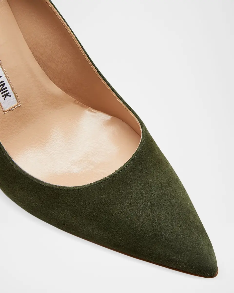 Manolo Blahnik BB 90mm Suede Stiletto Pumps | Thumbnail 2