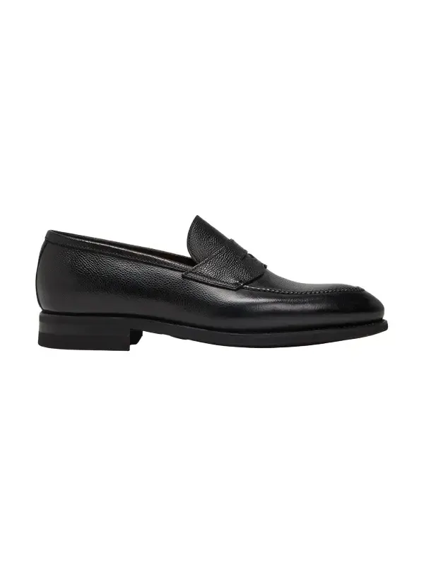 Bontoni Men's Principe Grain Loafer Pebble Rubber Sole