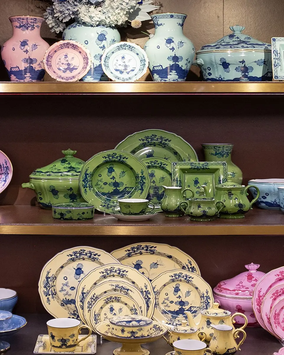 GINORI 1735 Oriente Italiano Soup Plate, Malachite | Thumbnail 2