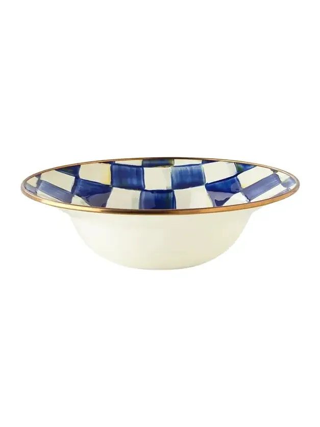 MacKenzie-Childs Royal Check Breakfast Bowl