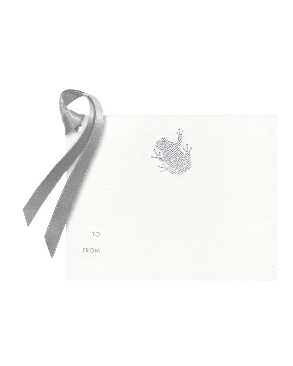 Bell'INVITO Silver Frog Gift Tags - Set Of 8