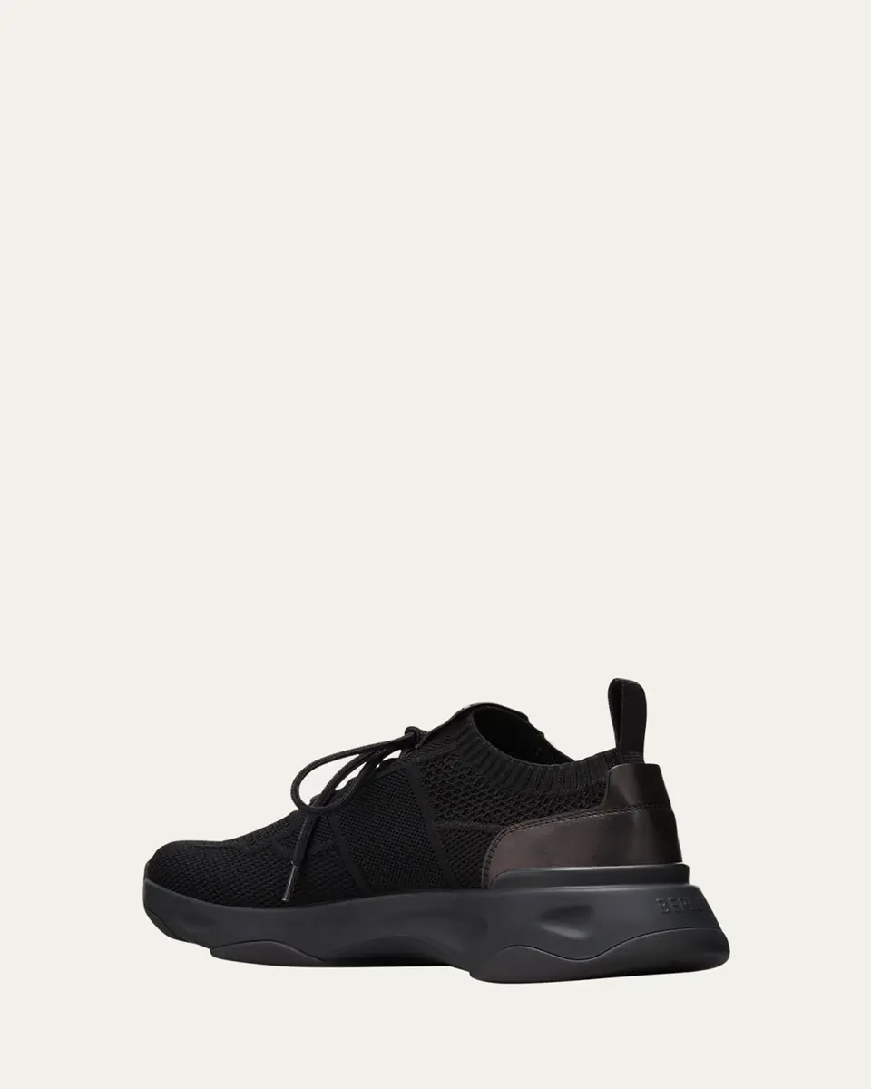 Berluti Men's Shadow Knit Runner Sneakers | Thumbnail 2