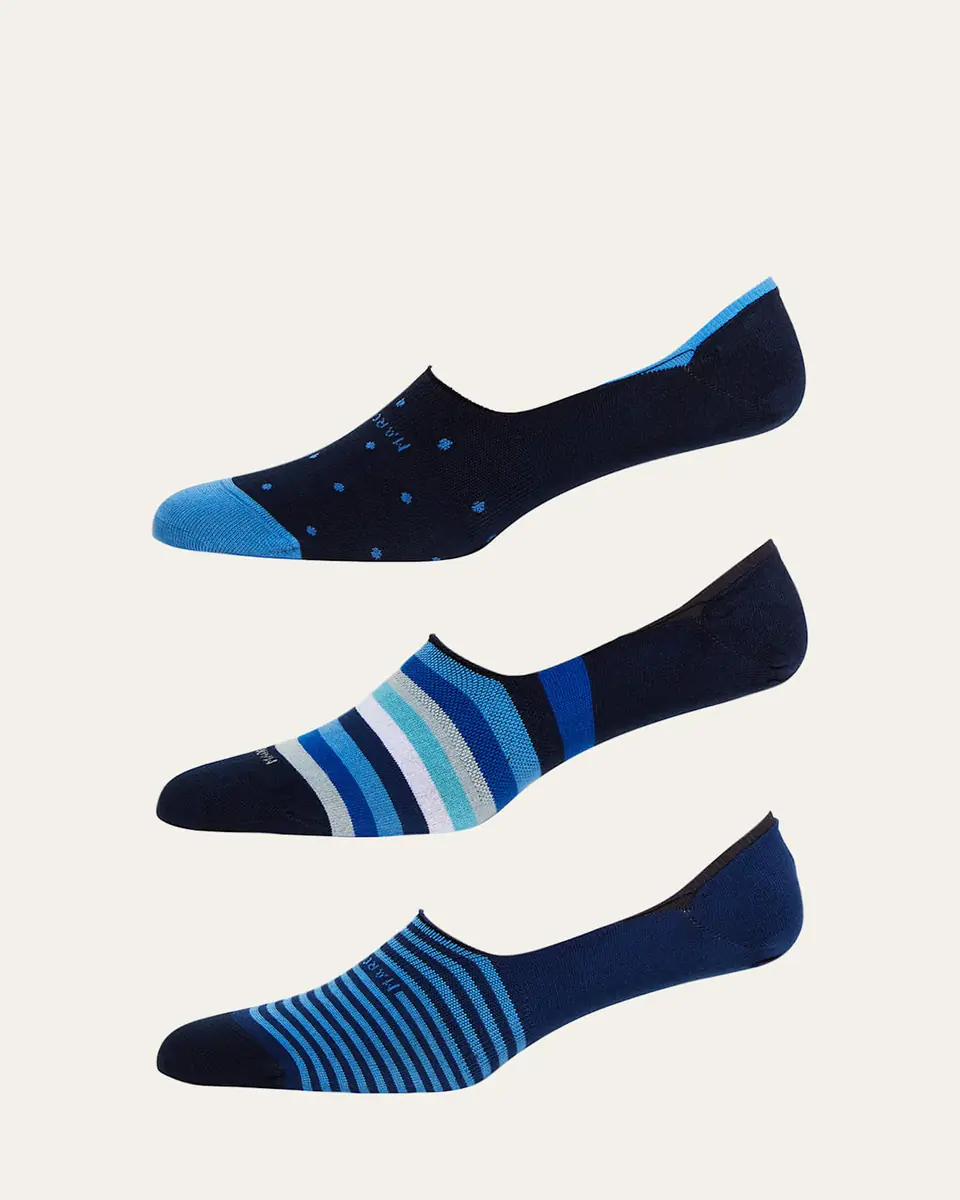 Marcoliani Men's 3-Pack Invisible Socks | Thumbnail 3