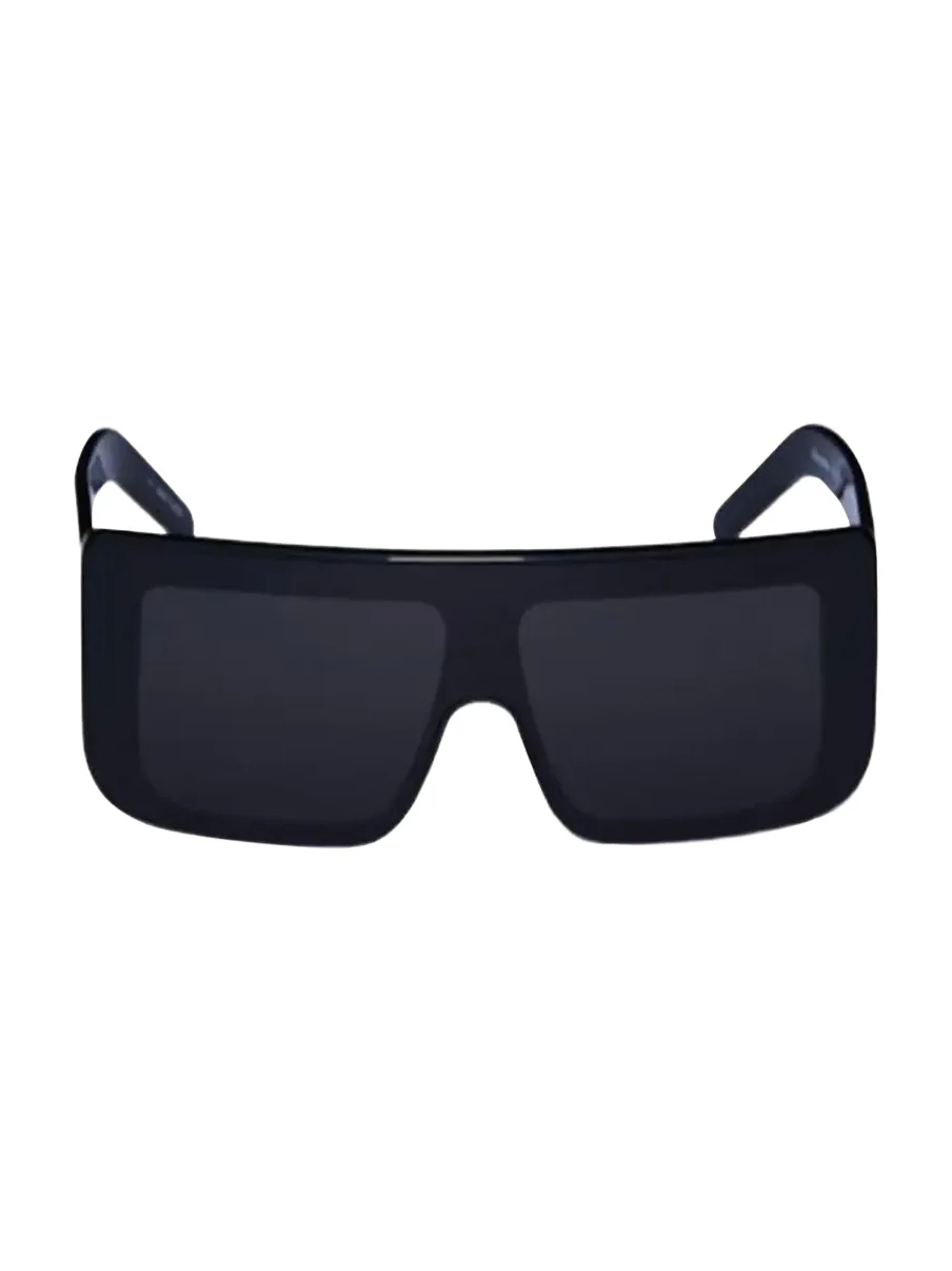 Men's Thick Flat-Top Square Sunglasses