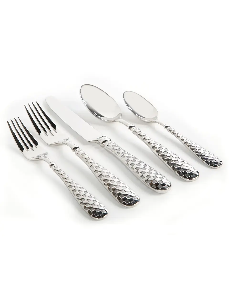 MacKenzie-Childs 5-Piece Check Flatware Place Setting | Thumbnail 3 MacKenzie-Childs 5-Piece Check Flatware Place Setting | Thumbnail 3