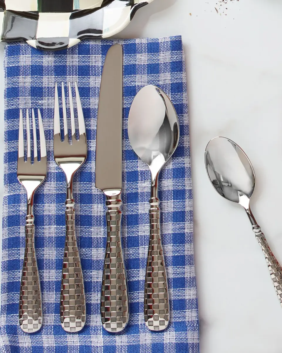 MacKenzie-Childs 5-Piece Check Flatware Place Setting | Thumbnail 9 MacKenzie-Childs 5-Piece Check Flatware Place Setting | Thumbnail 9