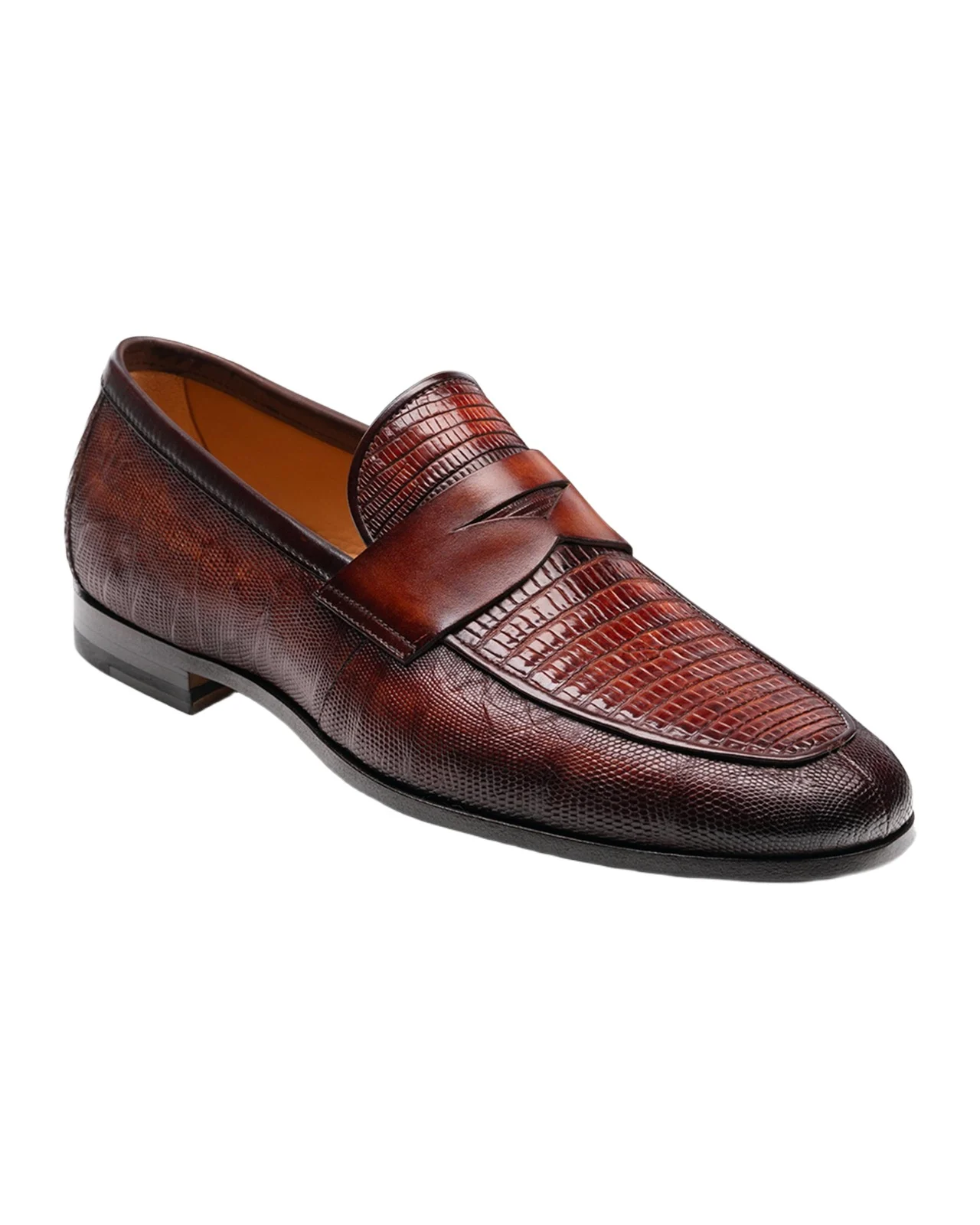 Men's Vincente Lizard Penny Loafers Men's Vincente Lizard Penny Loafers
