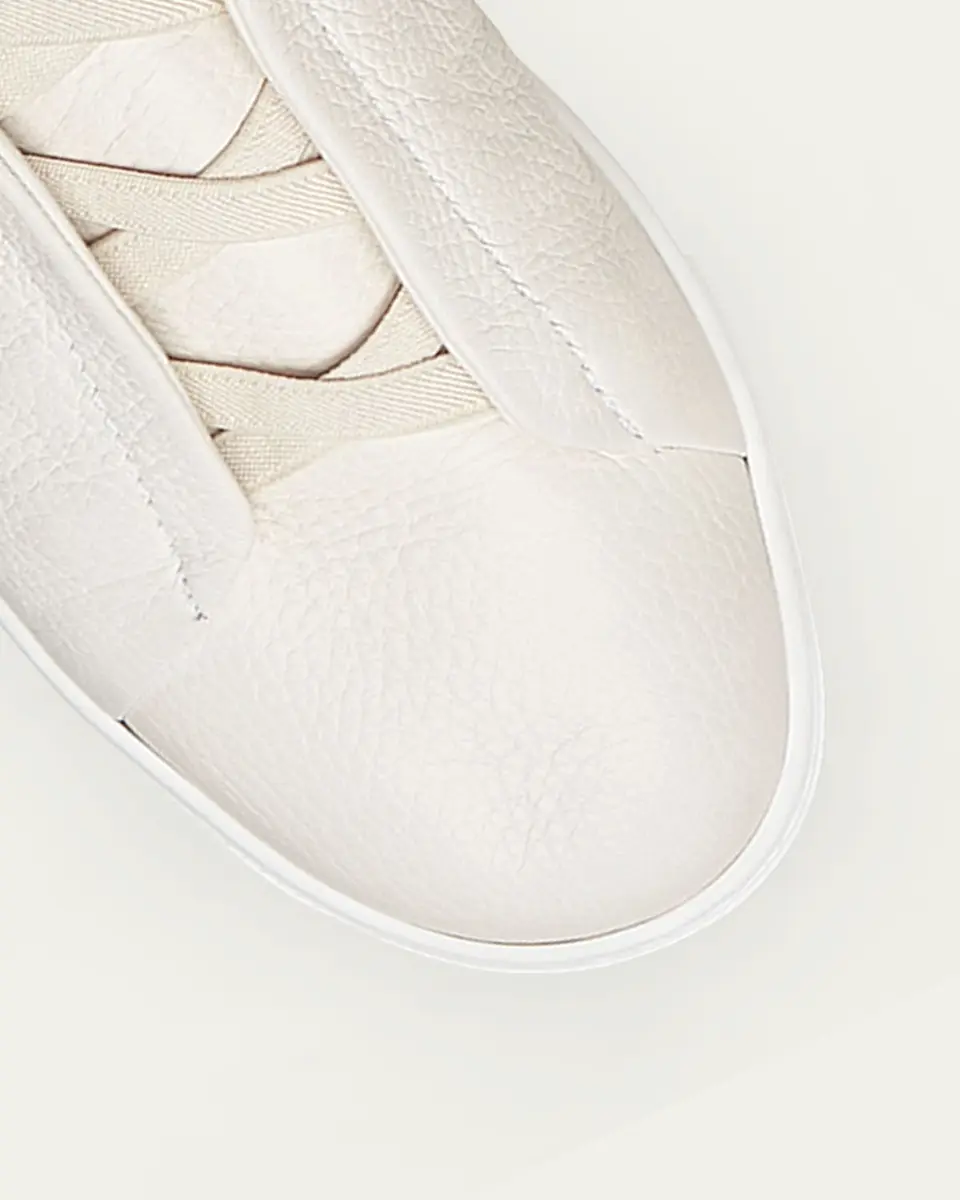 Zegna Men's Triple Stitch Deerskin Leather Sneakers | Thumbnail 5 Zegna Men's Triple Stitch Deerskin Leather Sneakers | Thumbnail 5