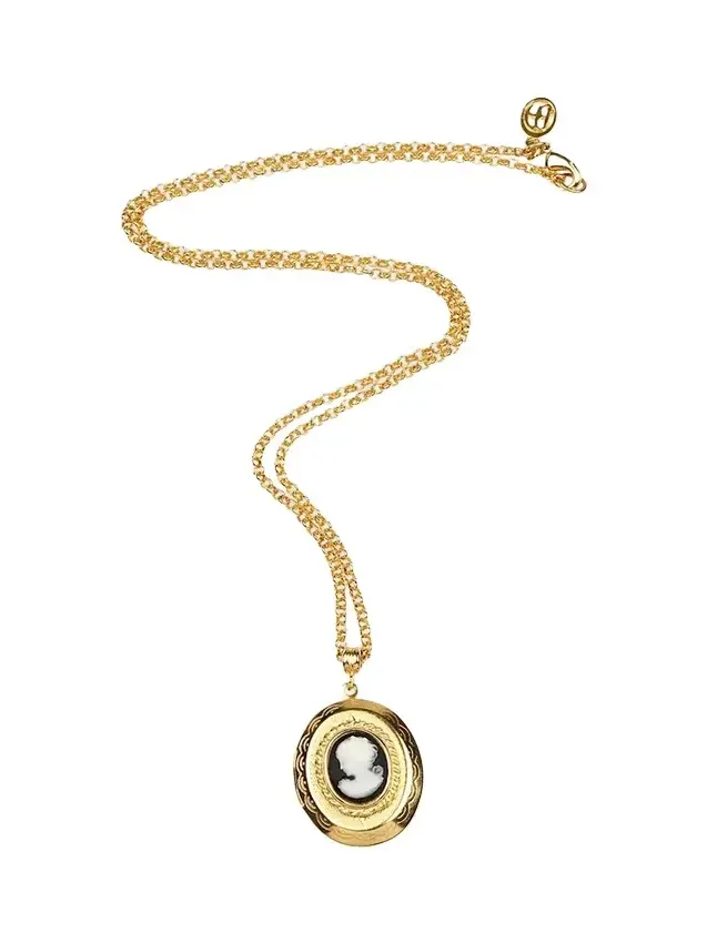 Cameo Lock Pendant Necklace
