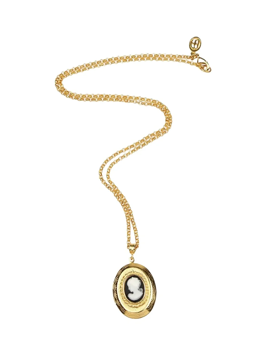 ben-amun Cameo Lock Pendant Necklace