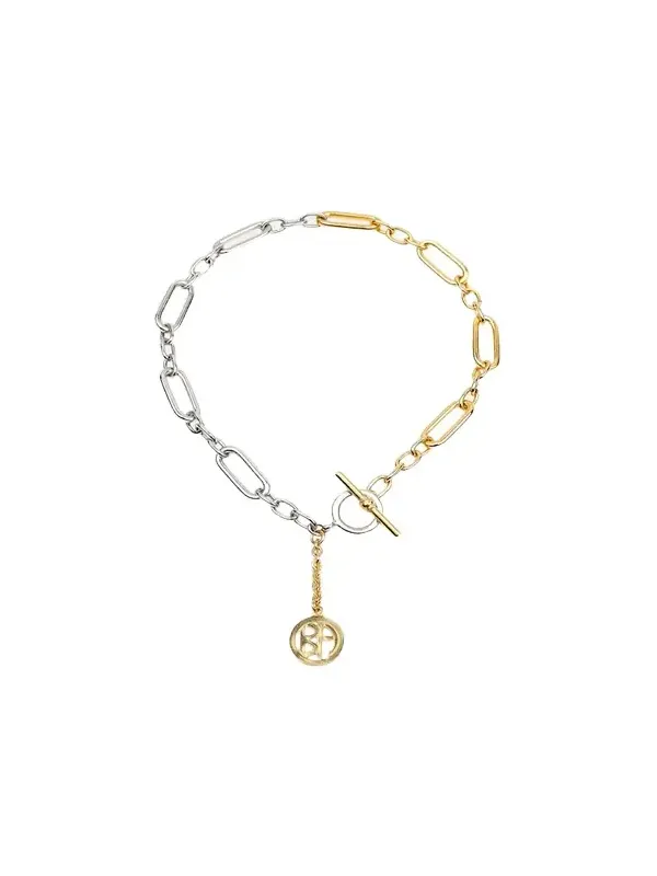 Two-Tone Chain Link Necklace