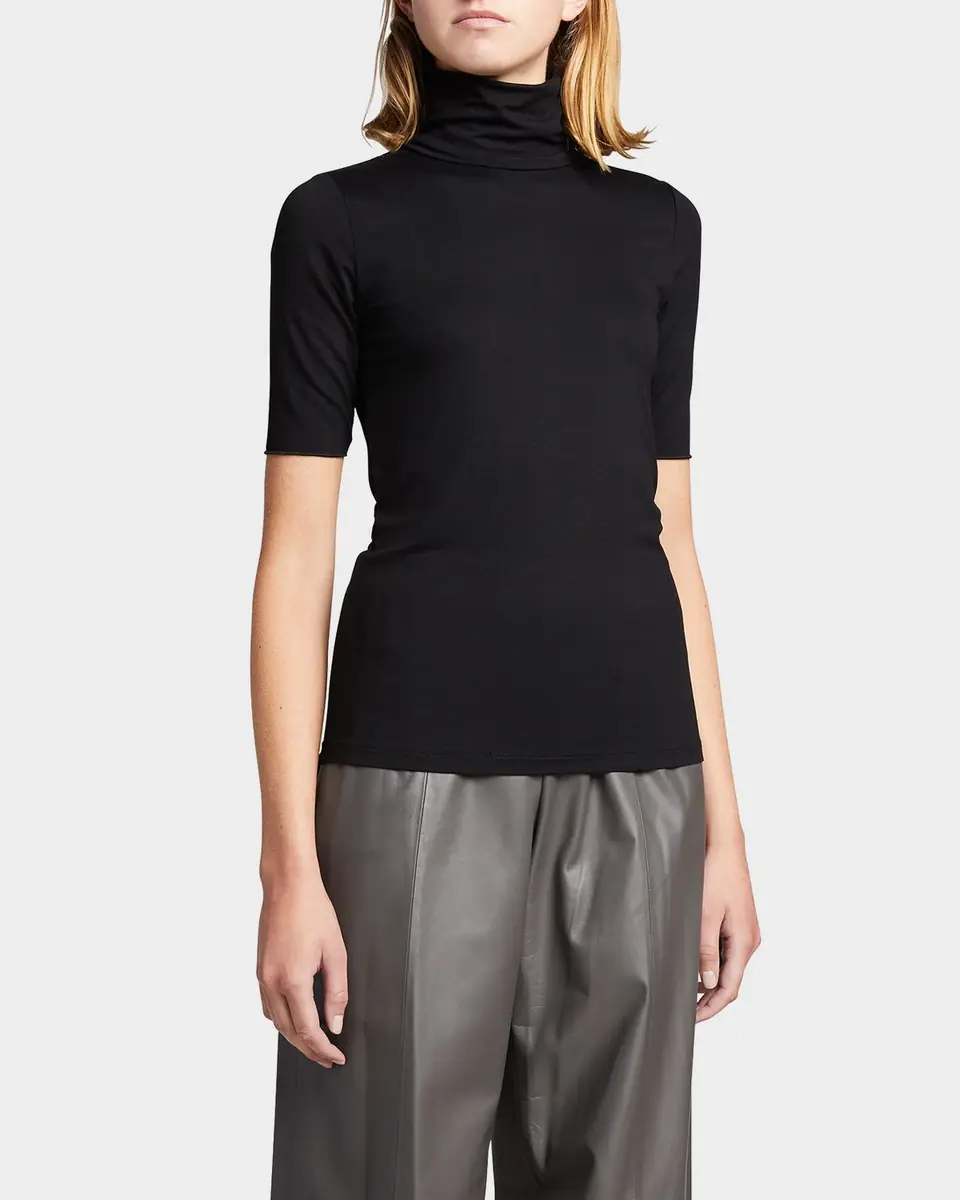Majestic Filatures Soft Touch Elbow-Sleeve Turtleneck | Thumbnail 12 Majestic Filatures Soft Touch Elbow-Sleeve Turtleneck | Thumbnail 12